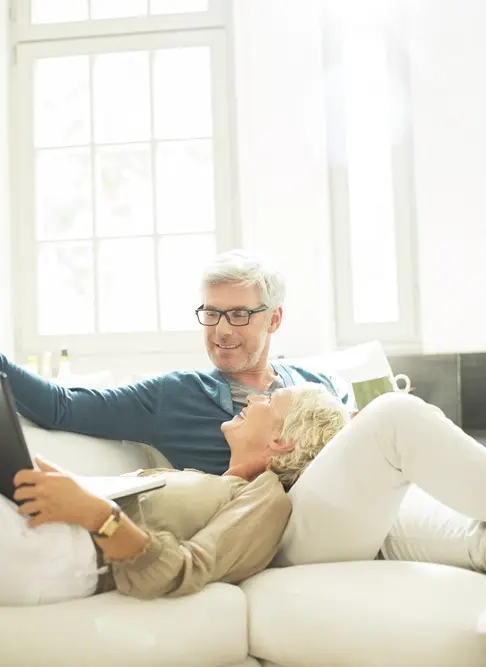 Main Street Financial Partners - Our Mission with Couple on couch