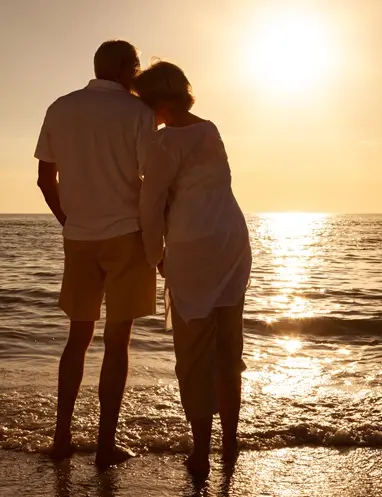 Main Street Financial Partners - Financial Planning with couple and sunset